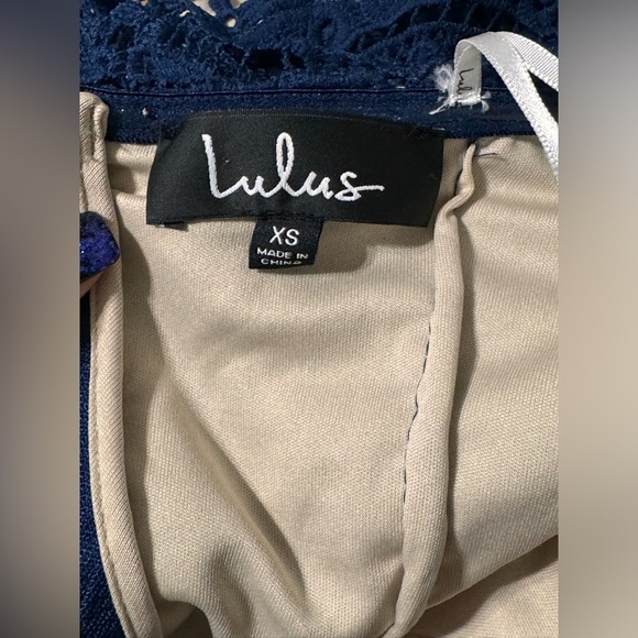 Lulus Bellissimo Navy Blue Lace Off-the-Shoulder
Bodycon Dress - Picture 7 of 8